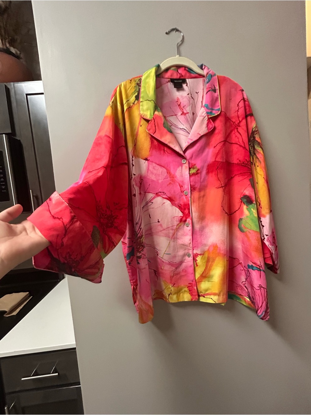 Natori Multicolor Pajama PJ’s Top XXL